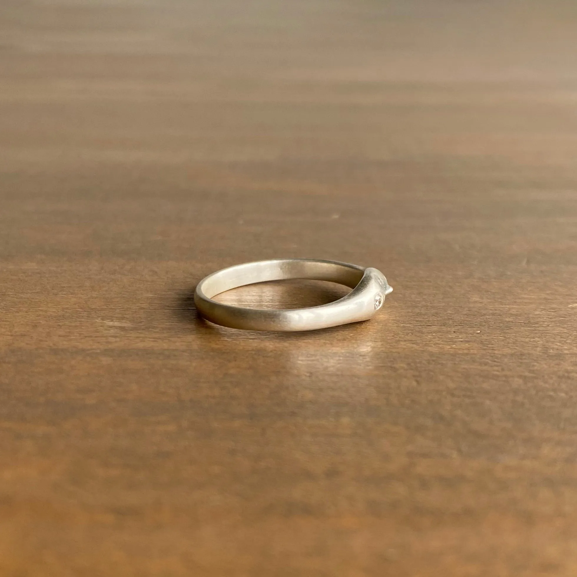 Little Grey Lady Cameo Ring with Diamond