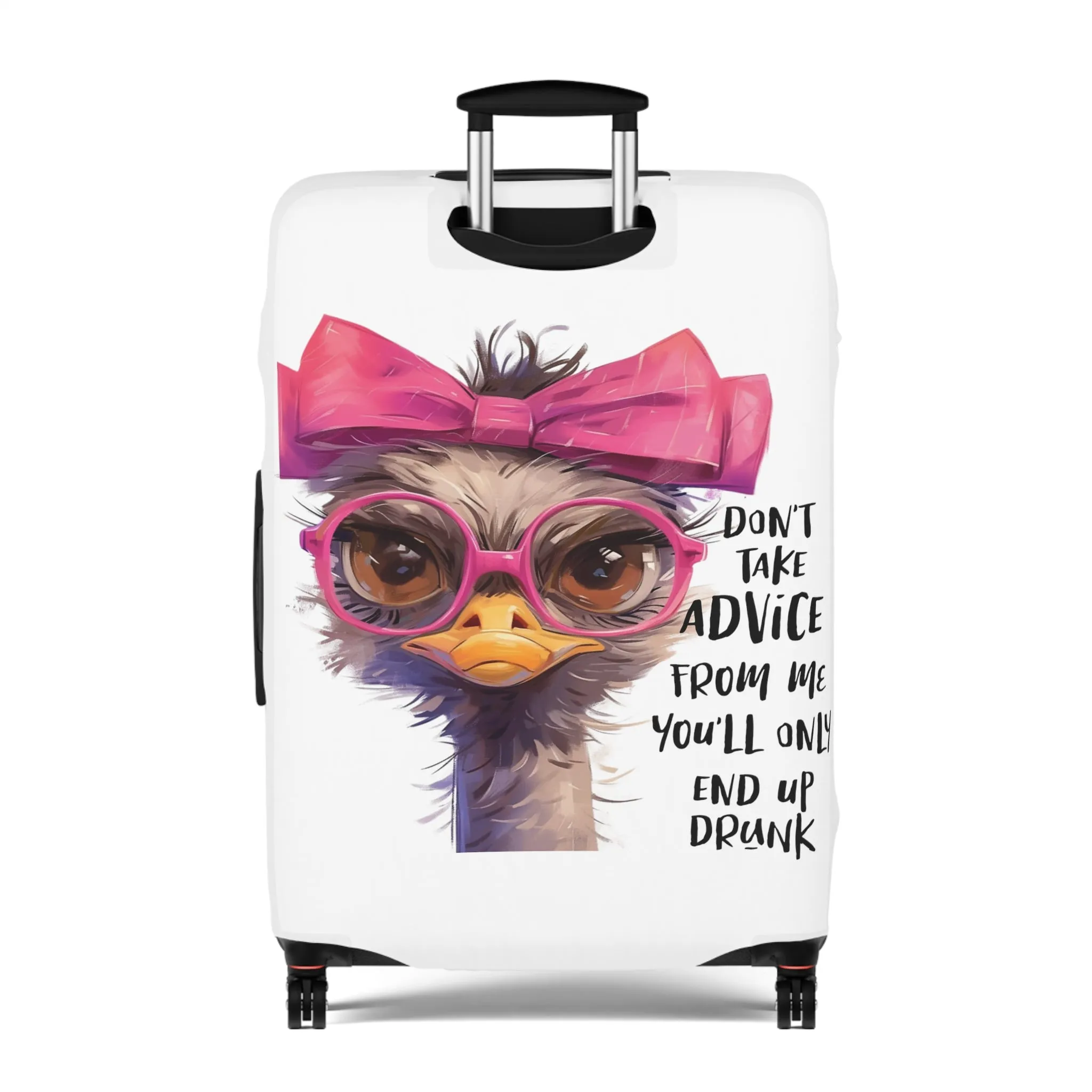 Luggage Cover, Emu, Don't take advice from me you'll only end up drunk, awd-4027