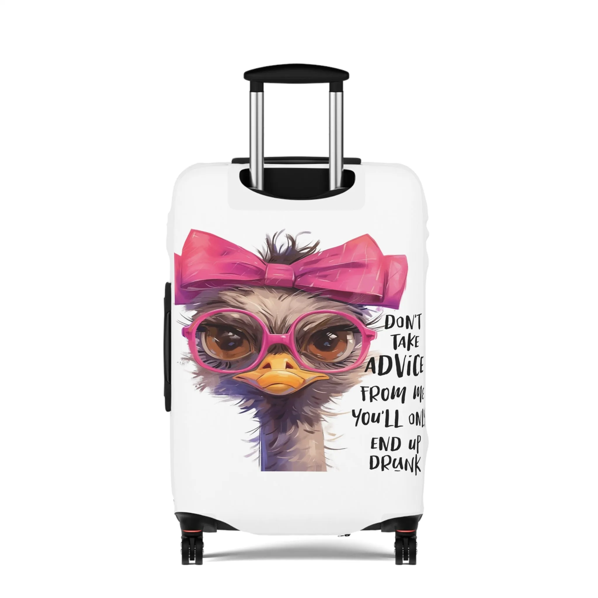 Luggage Cover, Emu, Don't take advice from me you'll only end up drunk, awd-4027