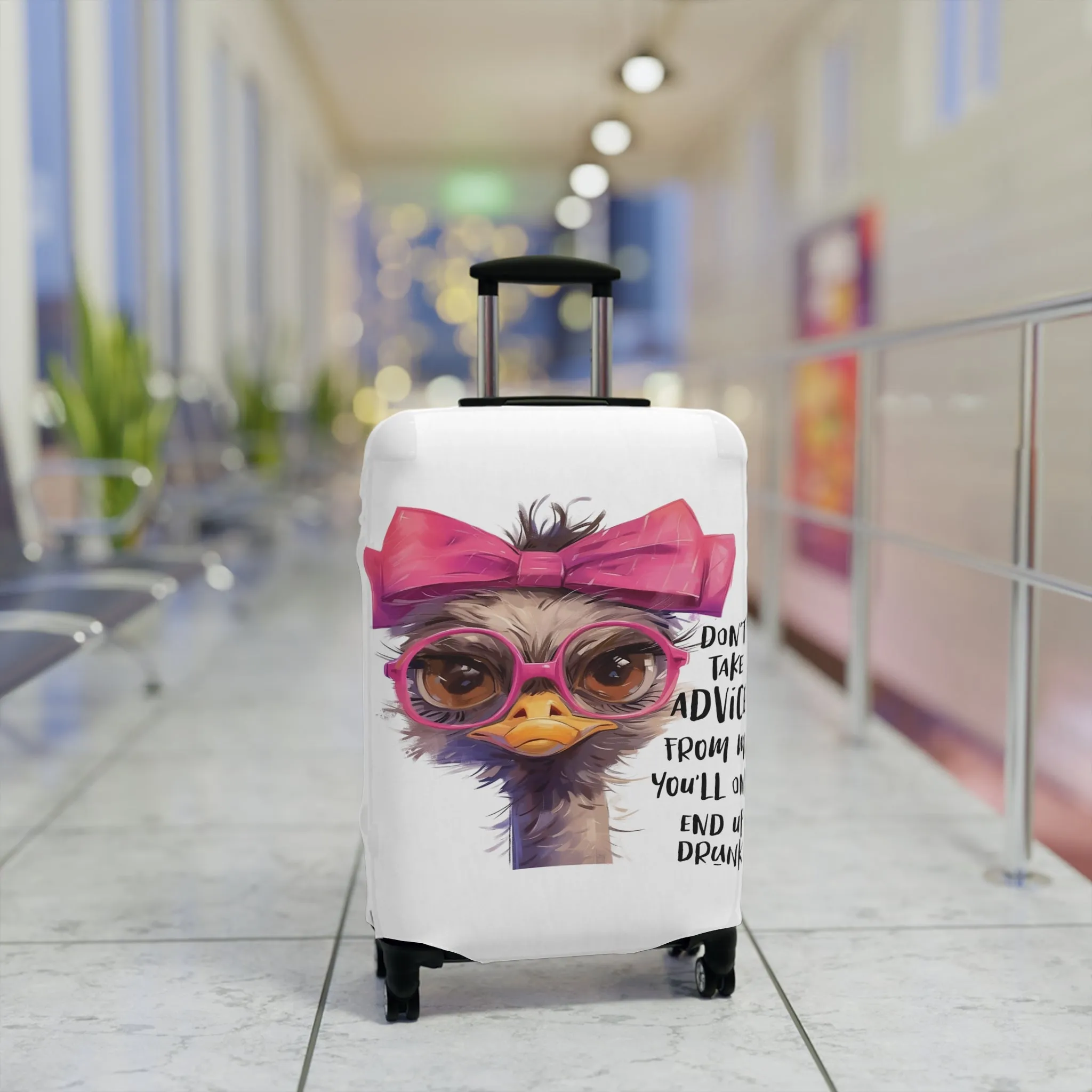 Luggage Cover, Emu, Don't take advice from me you'll only end up drunk, awd-4027