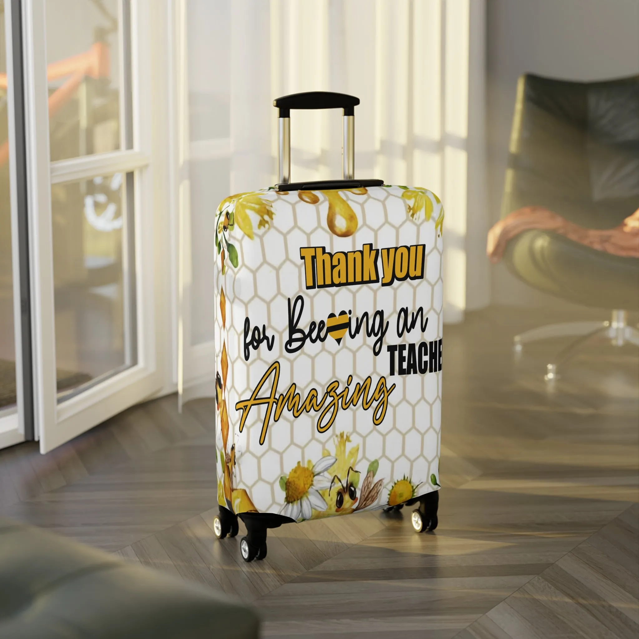 Luggage Cover, Teacher, Thanks for beeing an amazing Teacher, awd-1461