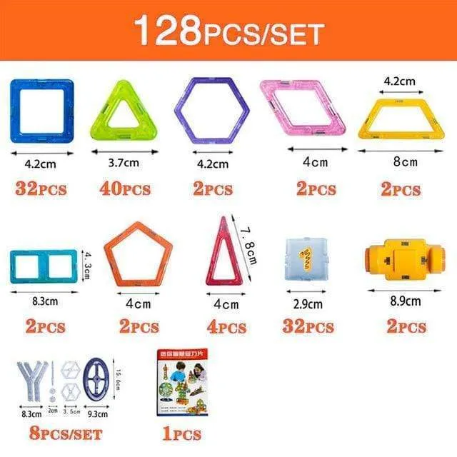 Magnetic Tile Building Blocks