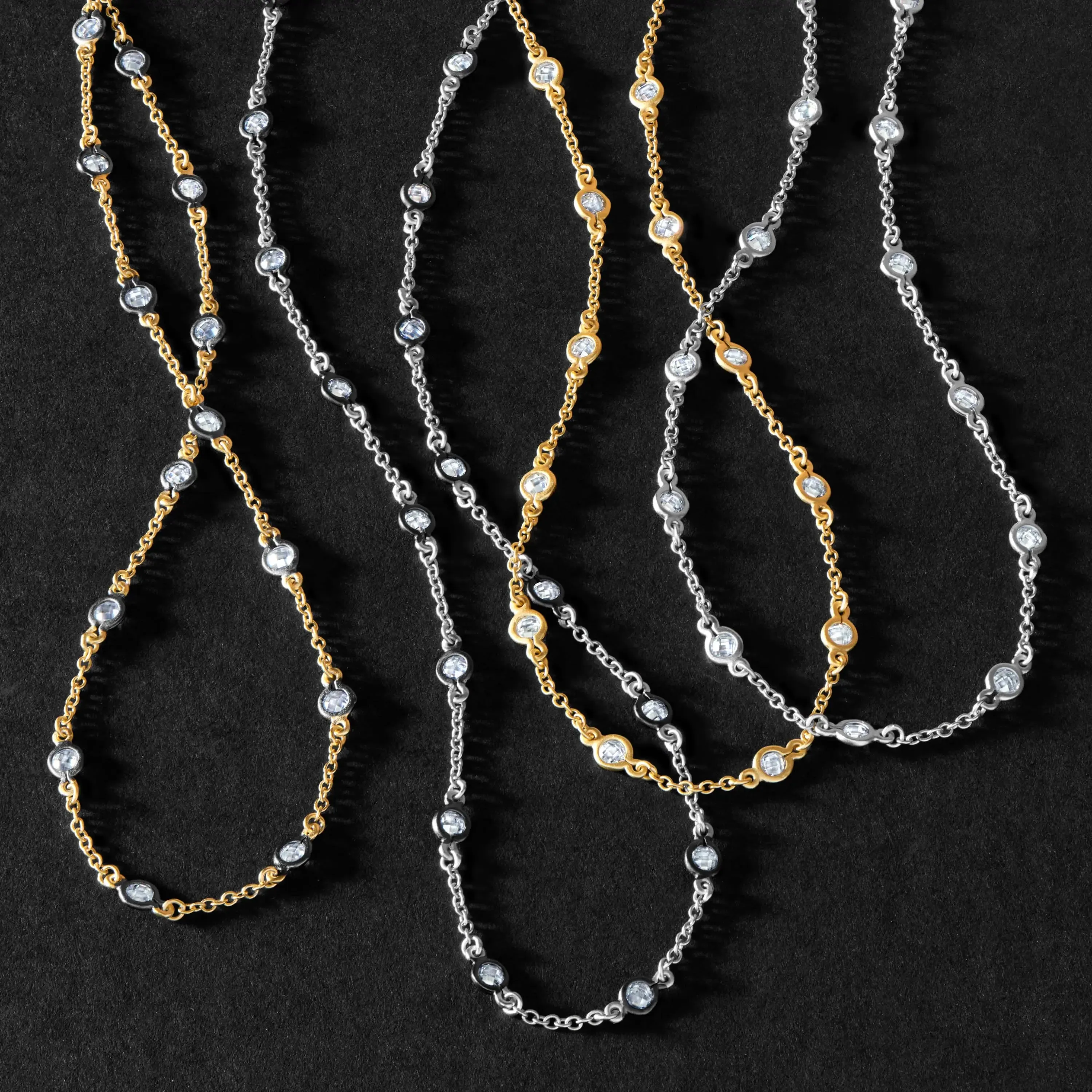 Mini Bezel Stone Necklace