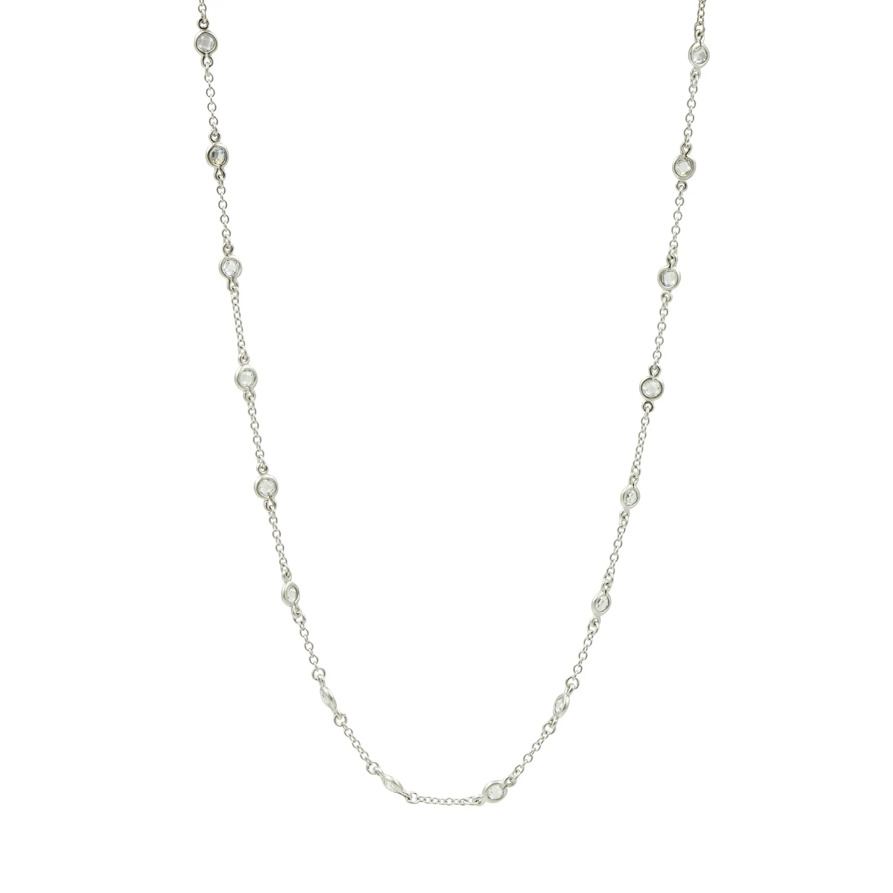 Mini Bezel Stone Necklace