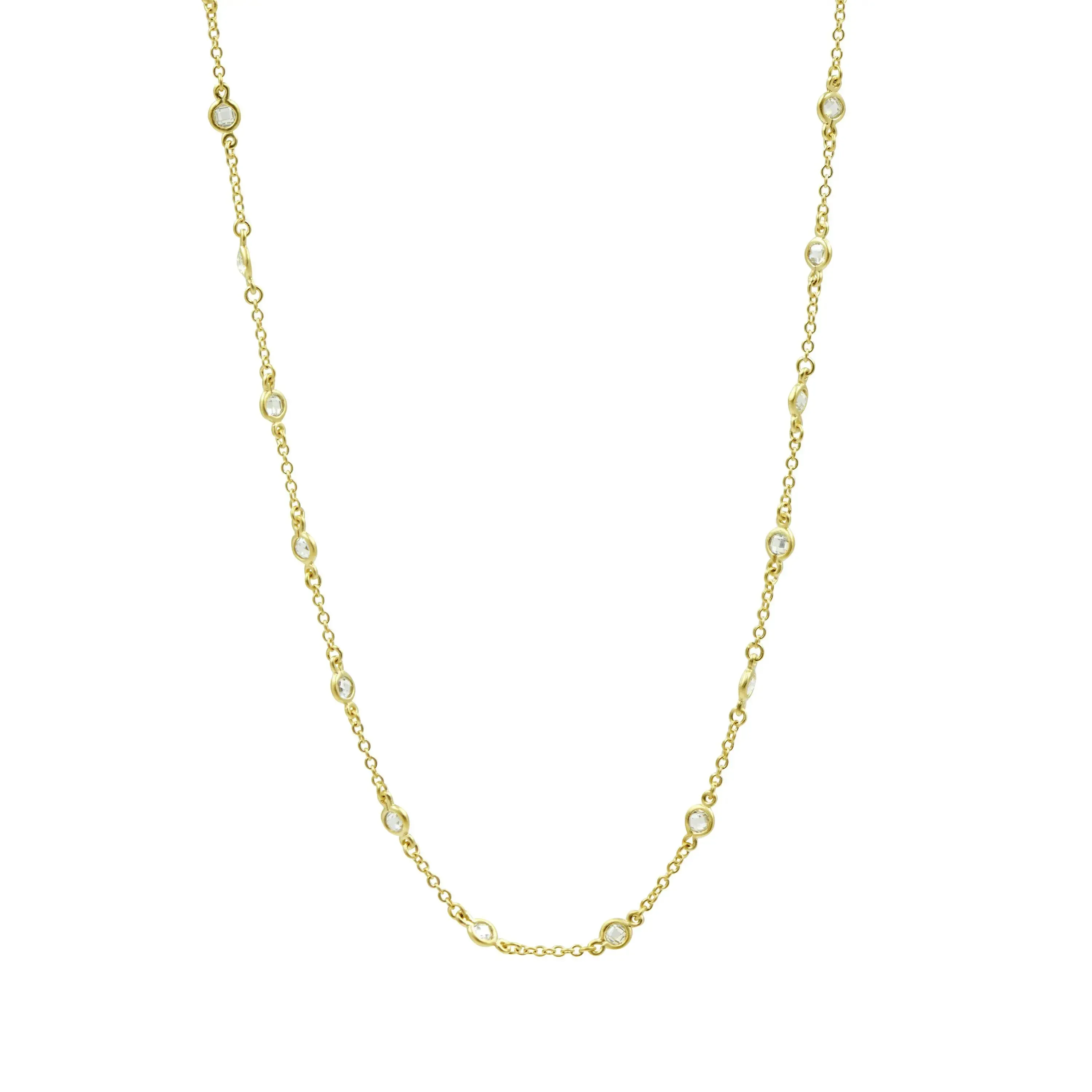 Mini Bezel Stone Necklace
