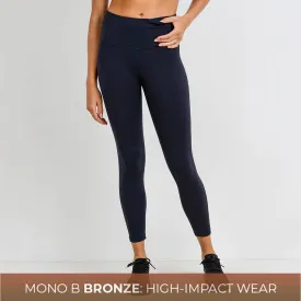 Mono B Bronze - Perforated Panel Performance Leggings