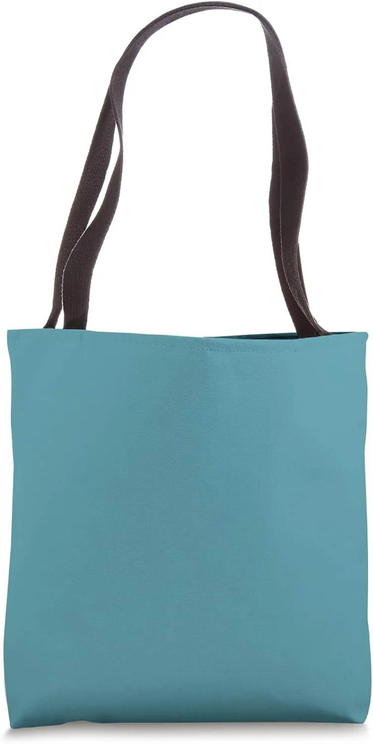 Monochrome Color Turkish Blue Tote Bag