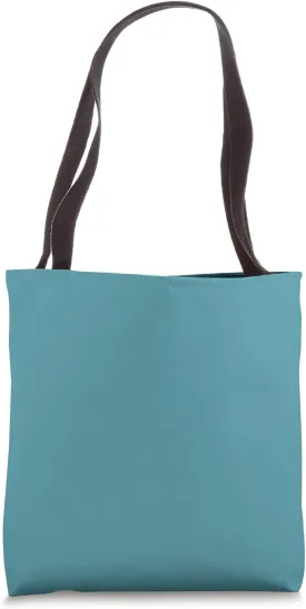 Monochrome Color Turkish Blue Tote Bag