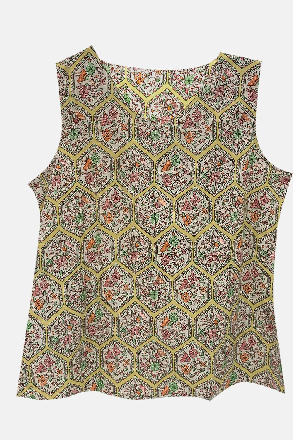 Mythri Women's Regular Casual Top - Yellow - TO18