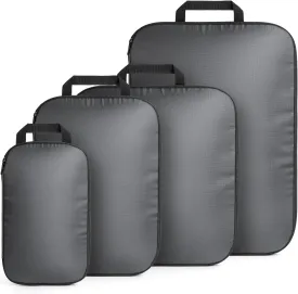 Packing Cubes, 4 Set Lightweight Compression Travel Bags - Luggage Suitcase Organizer Travel Essentials, Expandable Packing Cubes for Carry on Suitcases, Charcoal