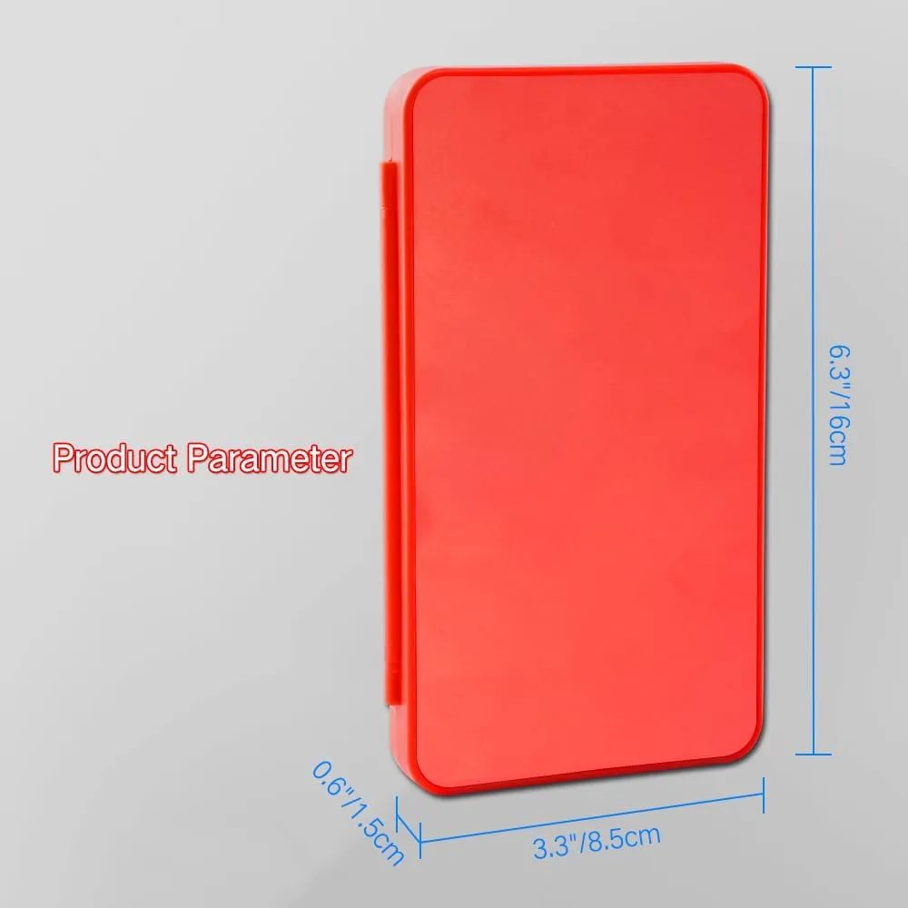 PERFECTSIGHT Switch Game Case, Red Switch Game Holder for Nintendo Switch Cartridge Case with 24 Game Card Slots & Micro SD Card Slots