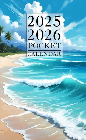 Pocket Calendar 2025-2026 for Purse: Small 2-Year Monthly planner from January 2025 to December 2026 Paperback  July 11, 2024