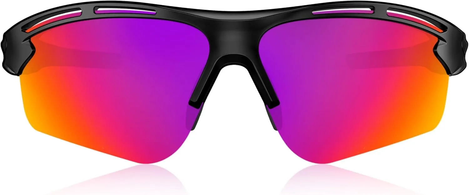 Polarized Sports Sunglasses for Men Women Youth Baseball Running Cycling Driving Fishing Tennis Golf Motor TAC UV400 TR90