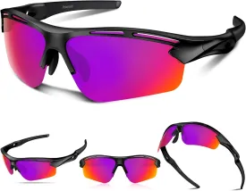 Polarized Sports Sunglasses for Men Women Youth Baseball Running Cycling Driving Fishing Tennis Golf Motor TAC UV400 TR90