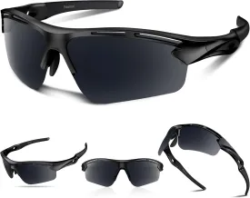 Polarized Sports Sunglasses for Men Women Youth Baseball Running Cycling Driving Fishing Tennis Golf Motor TAC UV400 TR90