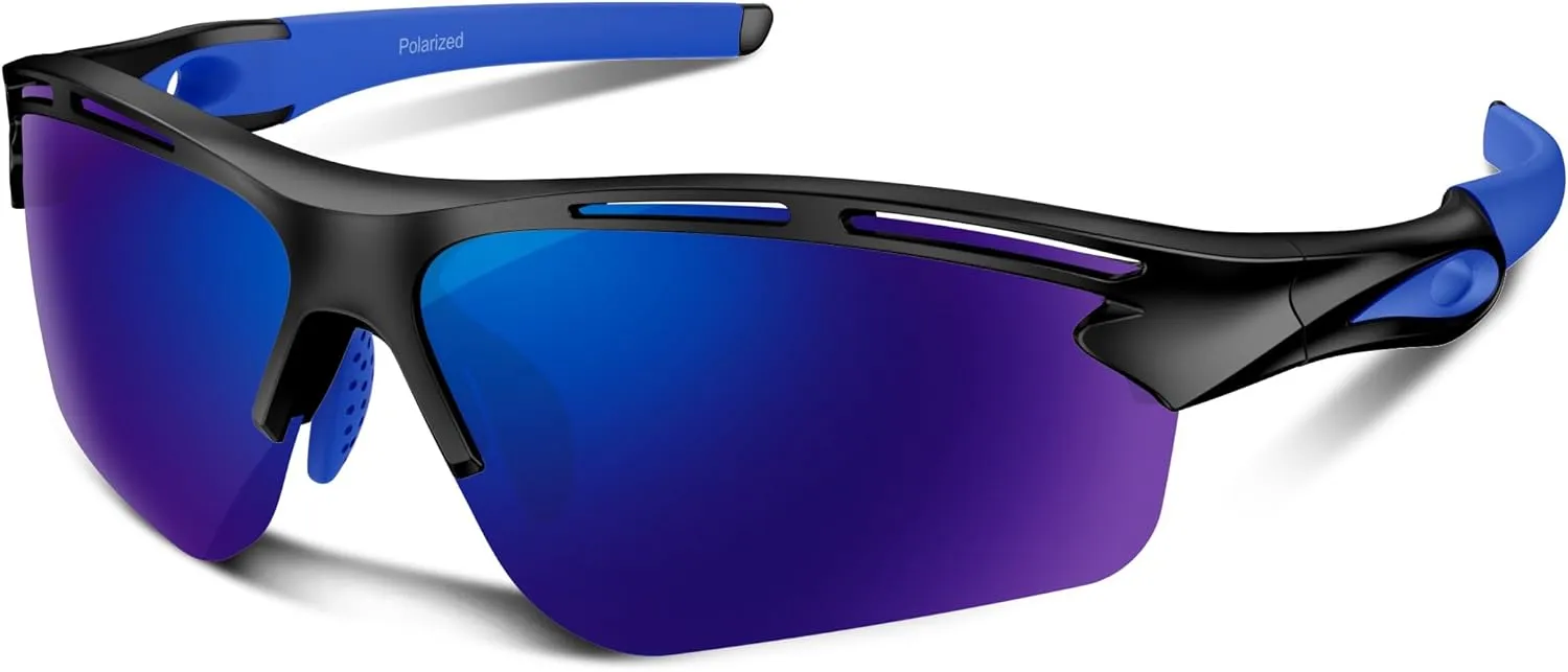 Polarized Sports Sunglasses for Men Women Youth Baseball Running Cycling Driving Fishing Tennis Golf Motor TAC UV400 TR90