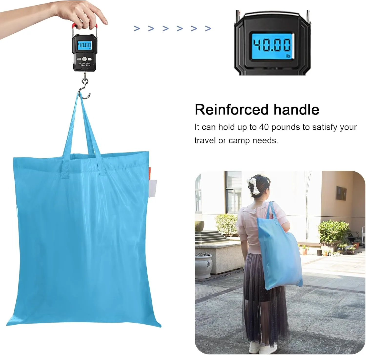 Polecasa Small Heavy Duty Laundry Bag with 130gsm Tear Resistant Fabric and Handles, Easy to Carry Durable Dirty Clothes Drawstring Bag, Perfect for College Dorm, Travel 21x24,Gulf Blue