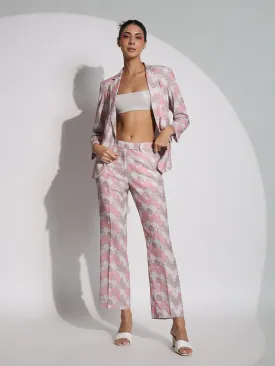 Printed Co-Ord Set- Pink