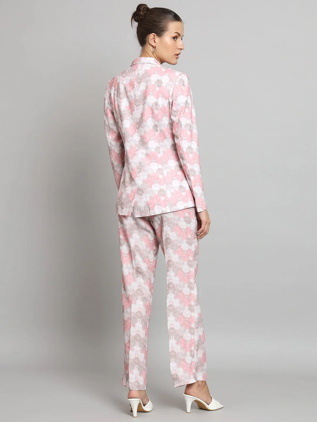 Printed Co-Ord Set- Pink