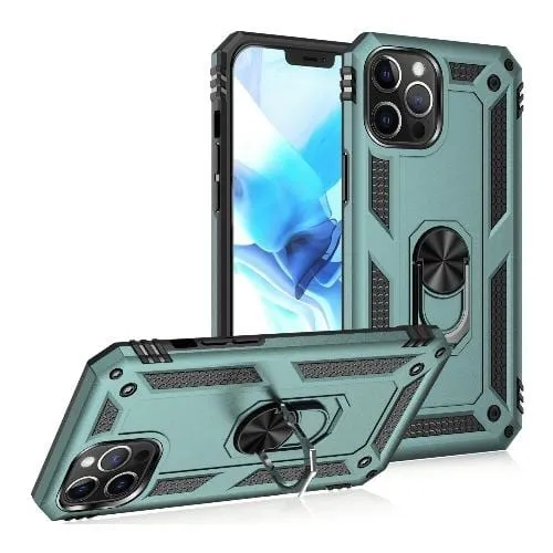 Raider Series Green Kickstand Case with Belt Clip - iPhone 12 Pro