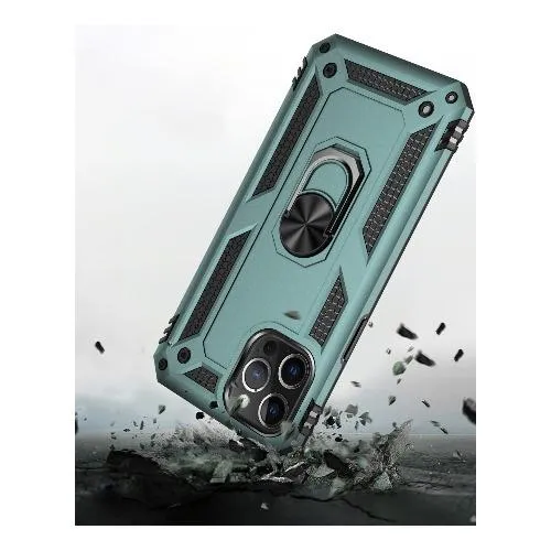 Raider Series Green Kickstand Case with Belt Clip - iPhone 12 Pro