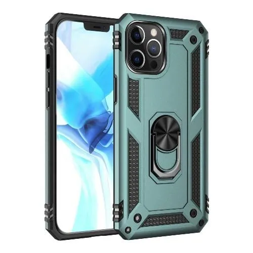 Raider Series Green Kickstand Case with Belt Clip - iPhone 12 Pro