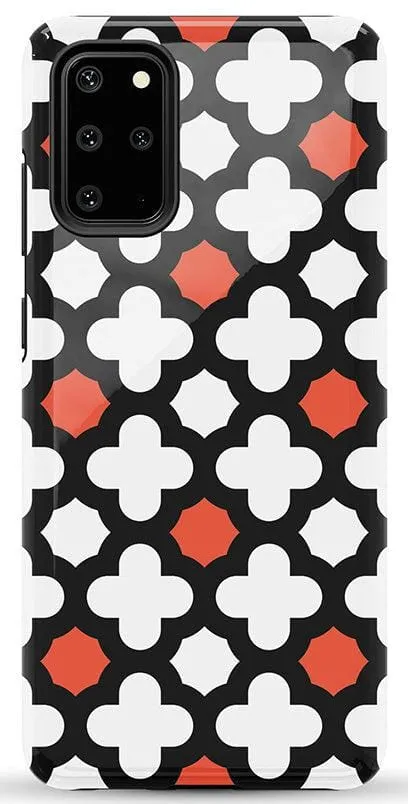 Red Lattice Tile | High Contrast Design Case