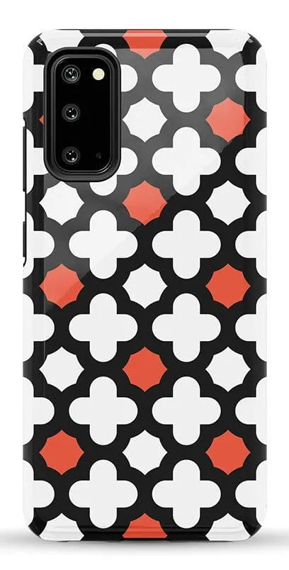 Red Lattice Tile | High Contrast Design Case