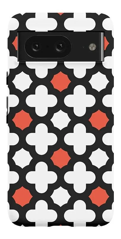 Red Lattice Tile | High Contrast Design Case