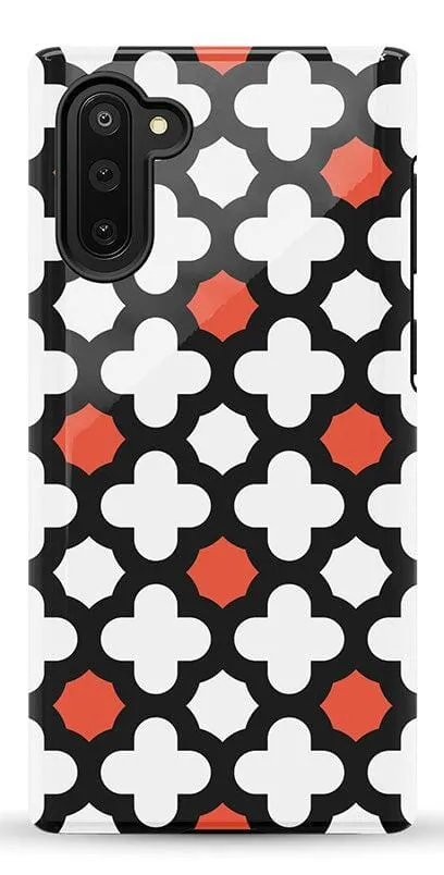 Red Lattice Tile | High Contrast Design Case