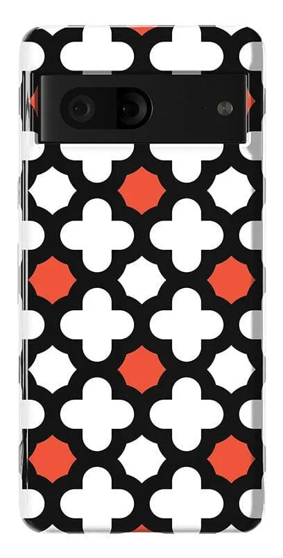 Red Lattice Tile | High Contrast Design Case