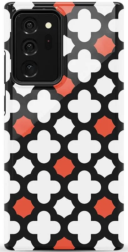 Red Lattice Tile | High Contrast Design Case
