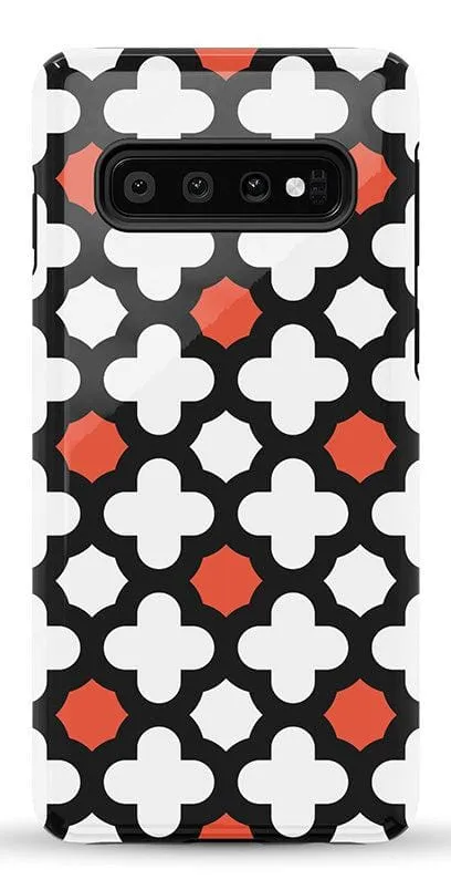 Red Lattice Tile | High Contrast Design Case