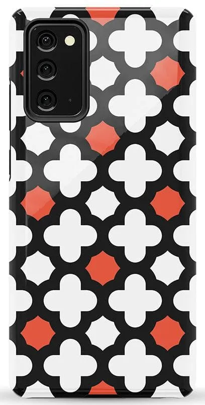 Red Lattice Tile | High Contrast Design Case