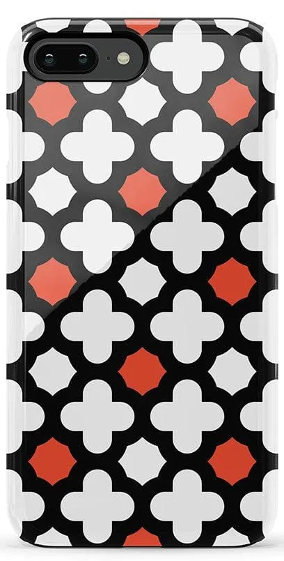 Red Lattice Tile | High Contrast Design Case