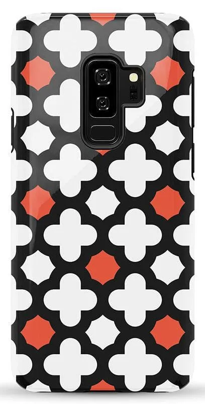 Red Lattice Tile | High Contrast Design Case