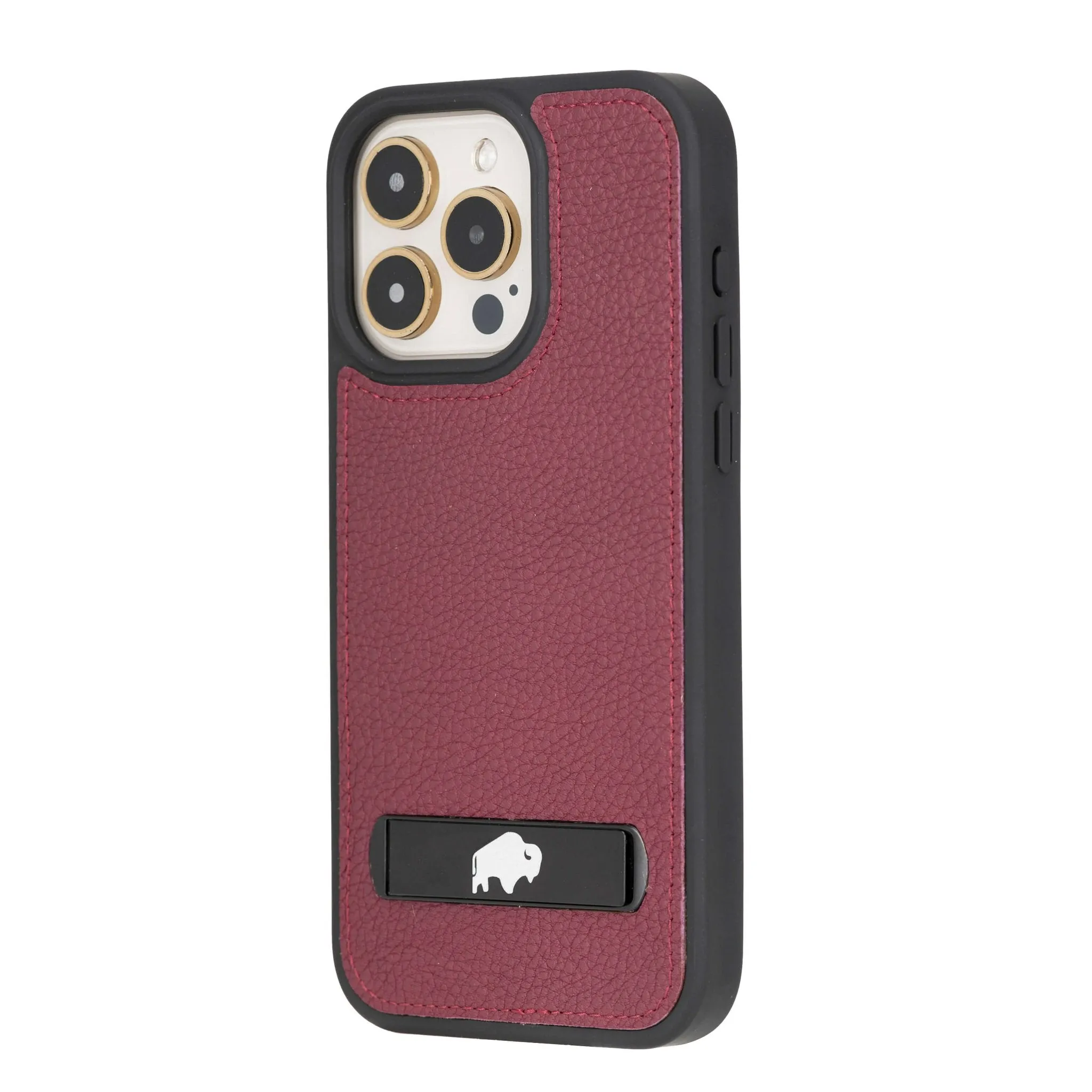 Reed iPhone 15 Pro Max Snap-On with Stand Case, Bordeaux