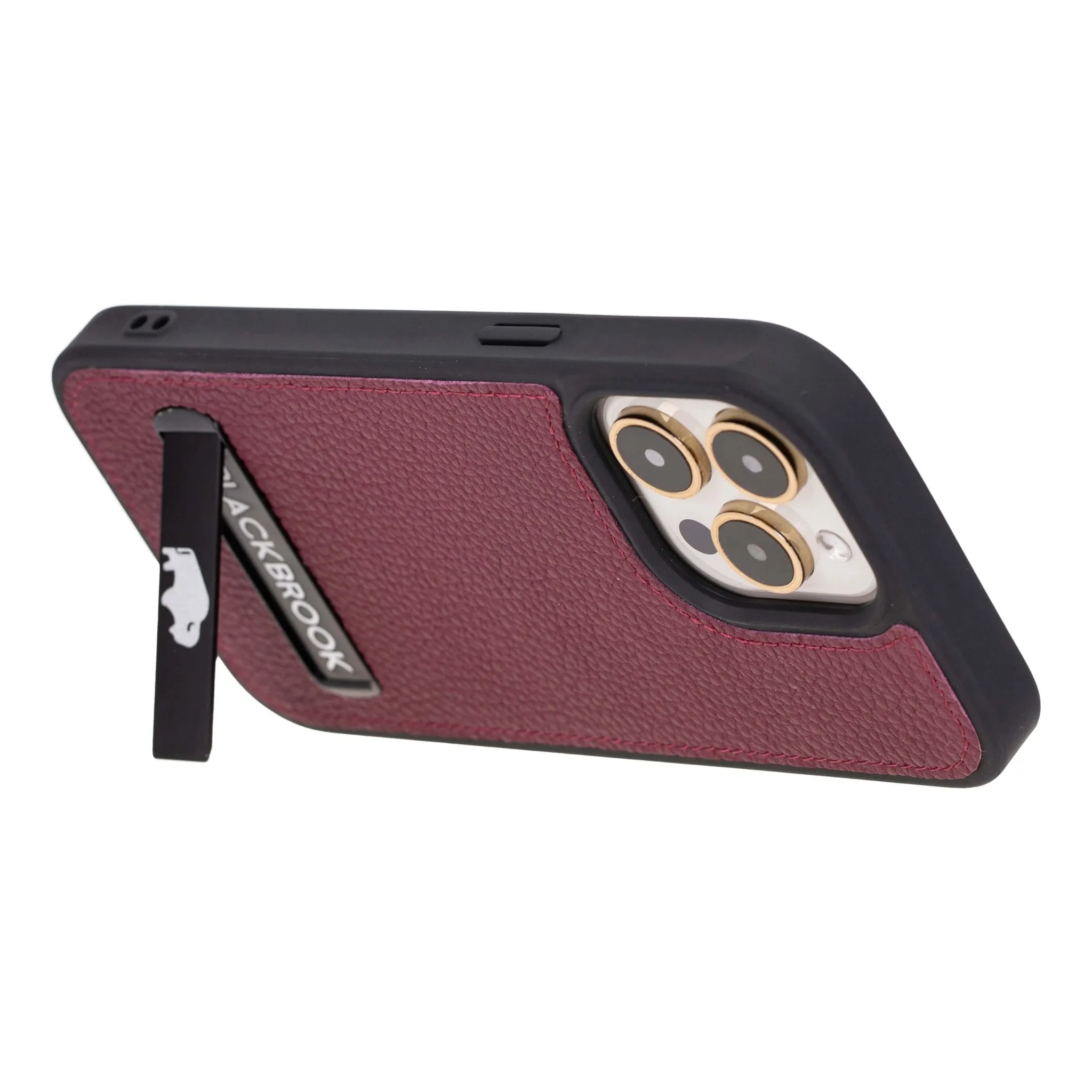 Reed iPhone 15 Pro Max Snap-On with Stand Case, Bordeaux