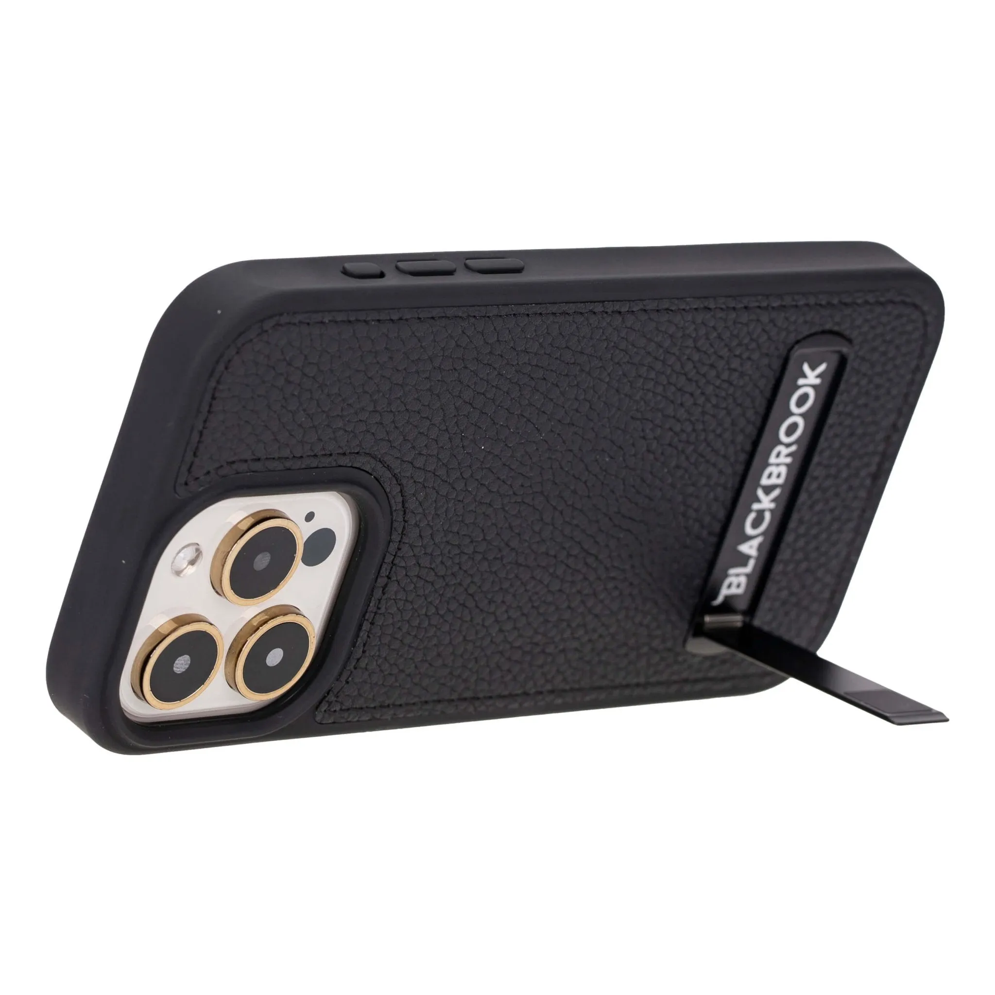Reed iPhone 15 Pro Max Snap-On with Stand Case, Pebble Black