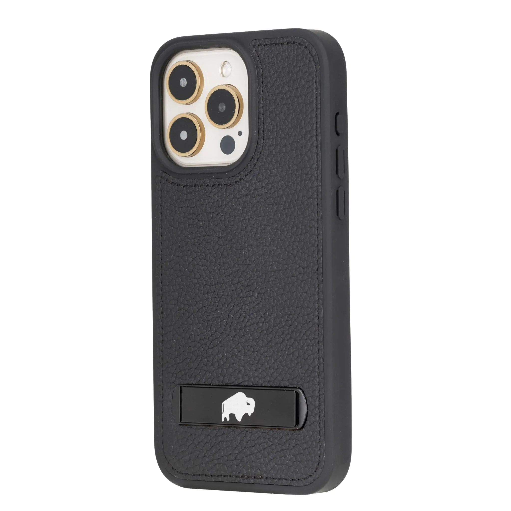 Reed iPhone 15 Pro Max Snap-On with Stand Case, Pebble Black
