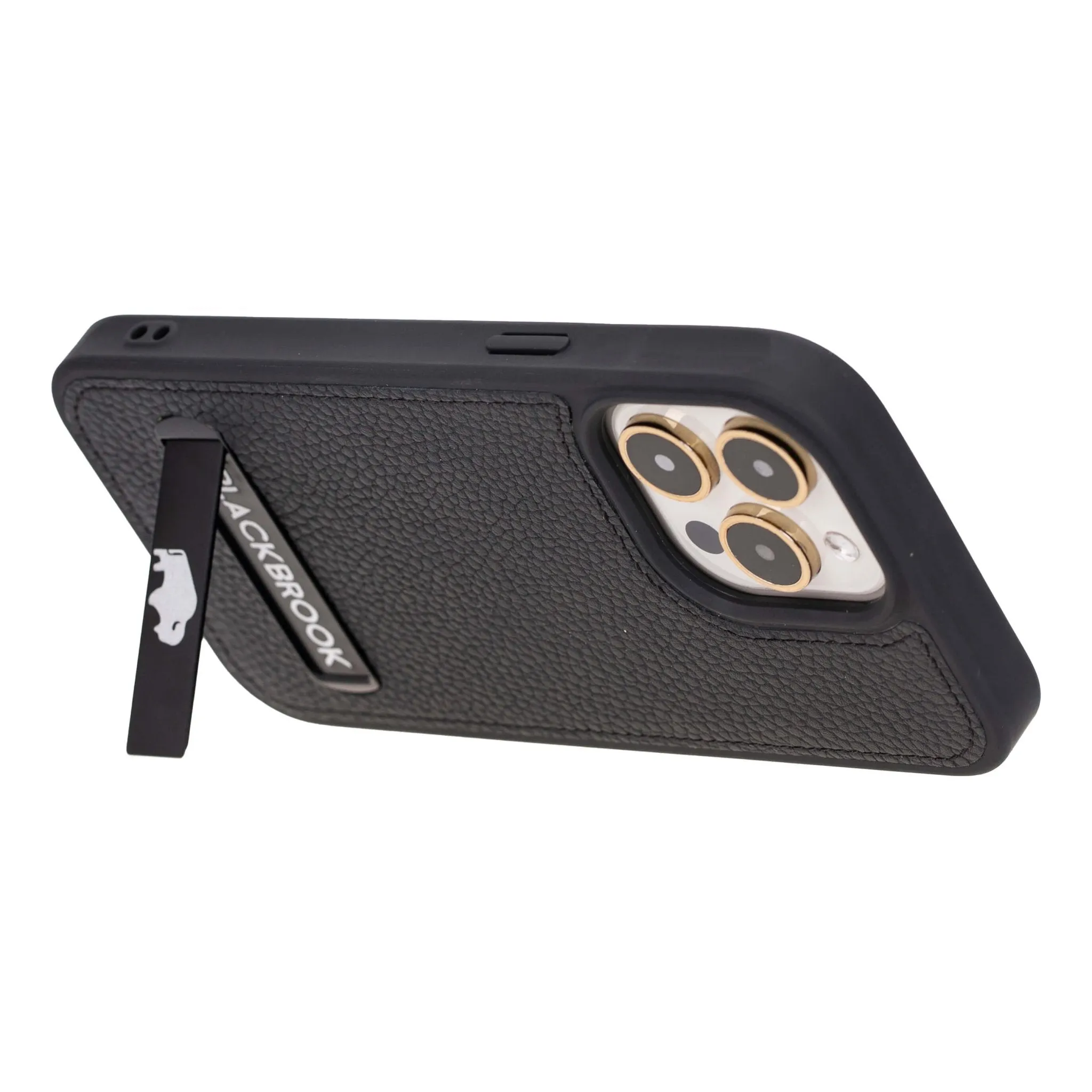 Reed iPhone 15 Pro Max Snap-On with Stand Case, Pebble Black