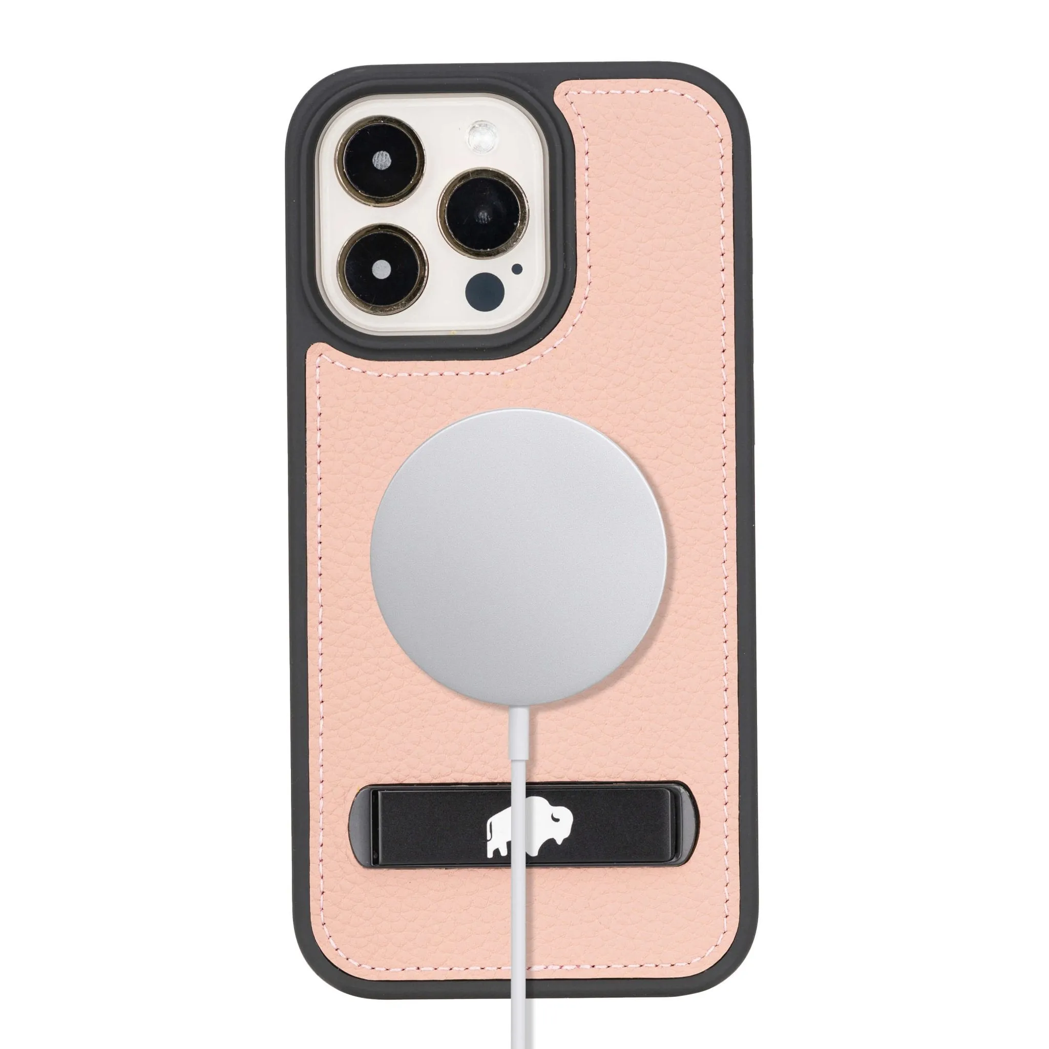 Reed iPhone 15 Pro Max Snap-On with Stand Case, Pink