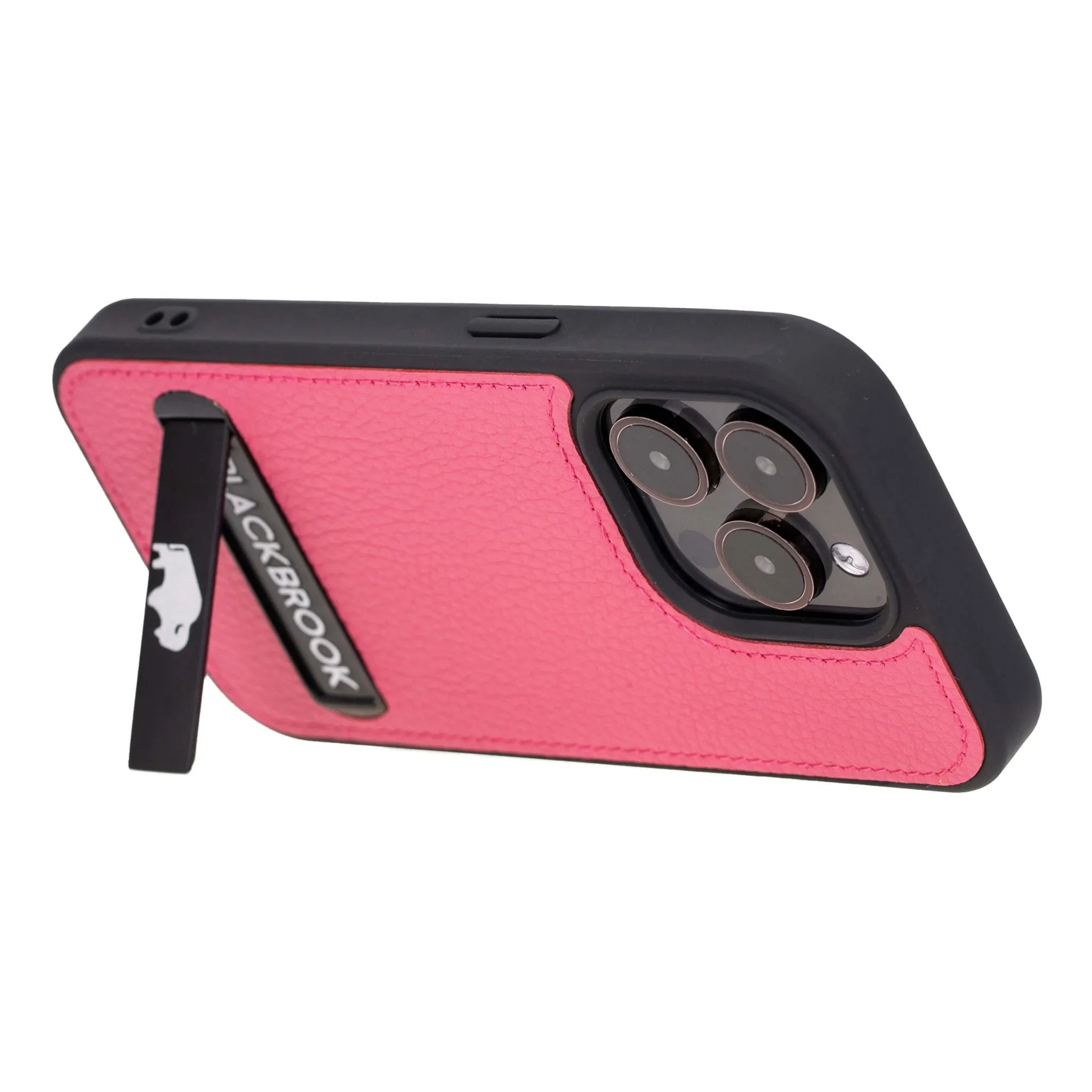 Reed iPhone 15 PRO Snap-On with Stand Case, Fuchsia