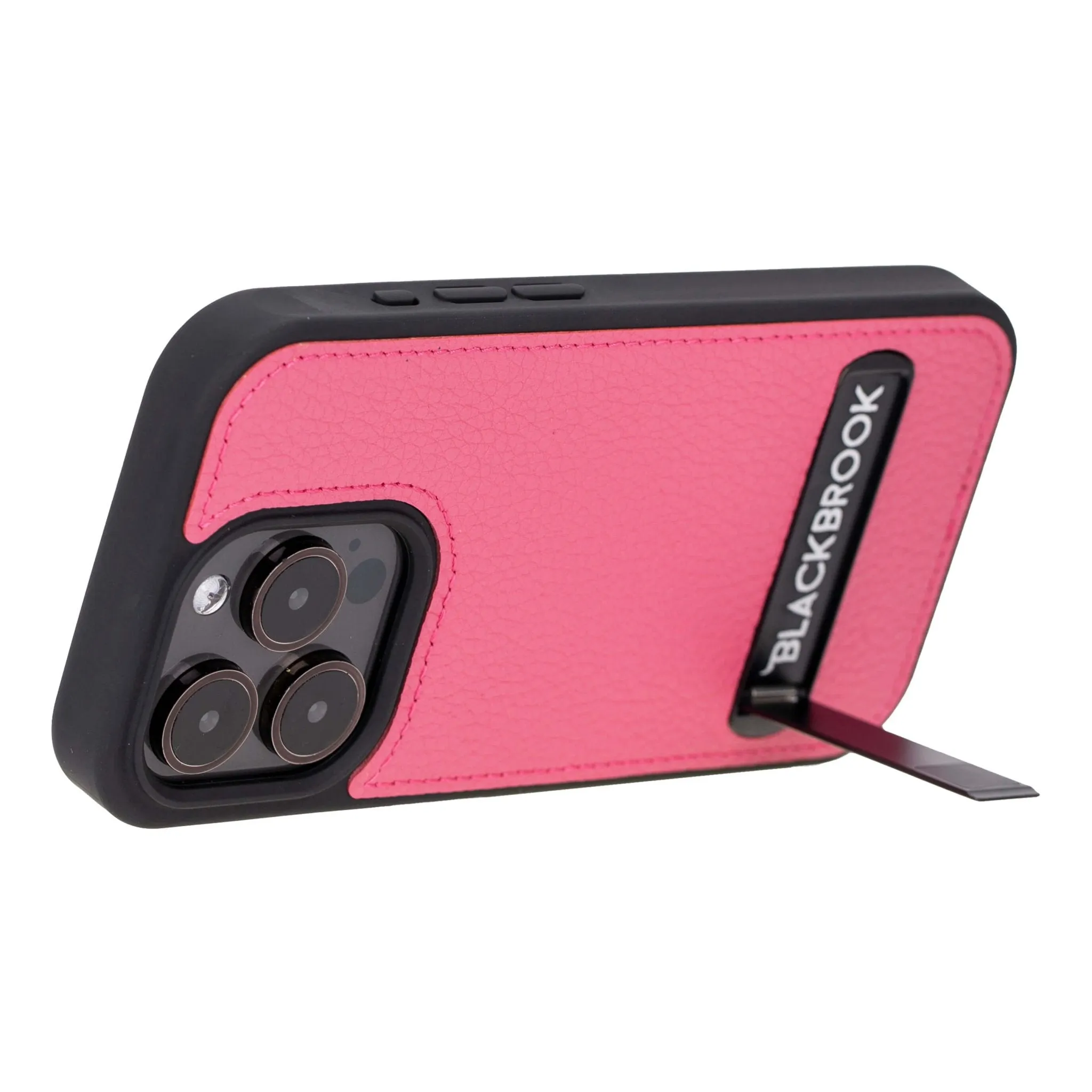 Reed iPhone 15 PRO Snap-On with Stand Case, Fuchsia