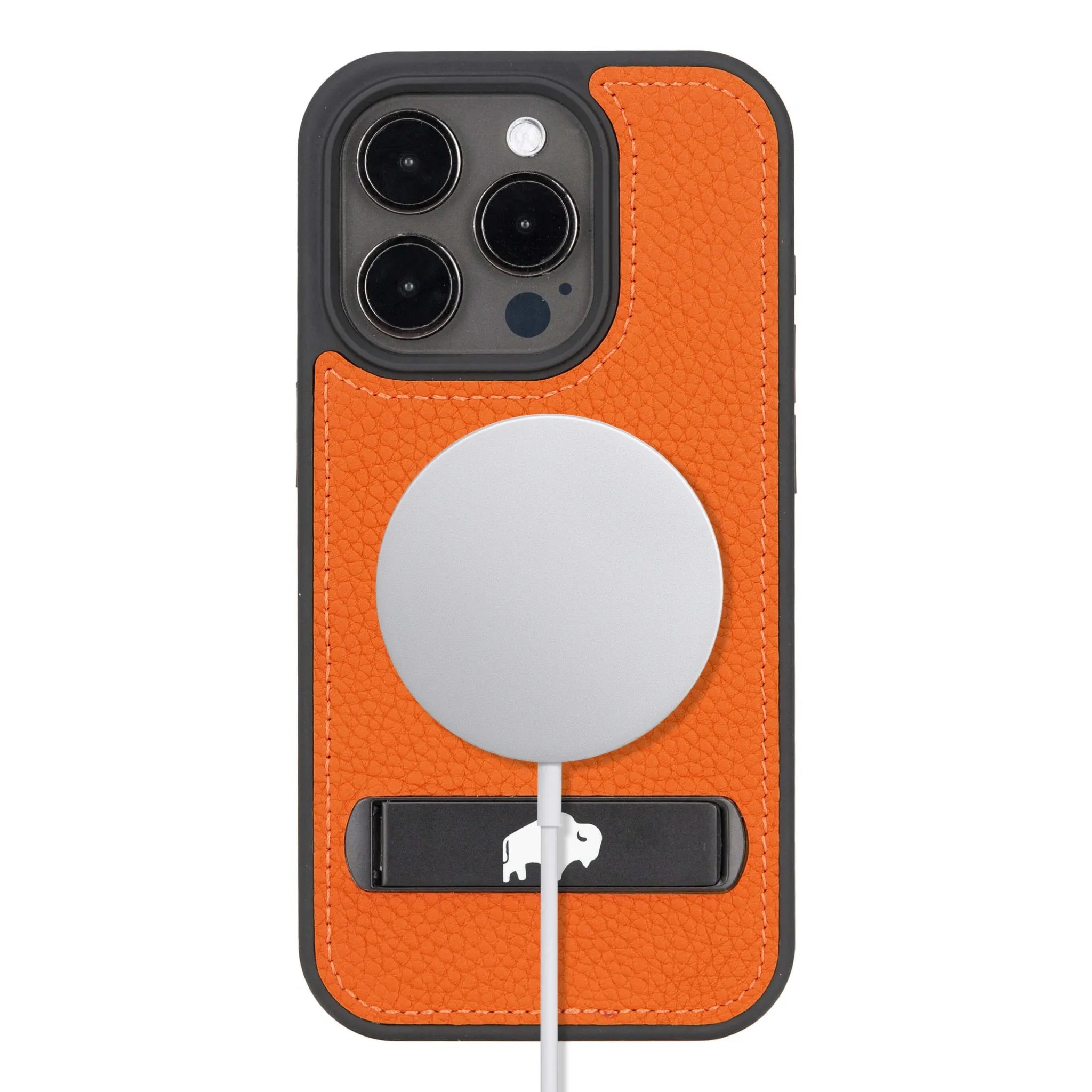 Reed iPhone 15 PRO Snap-On with Stand Case, Orange