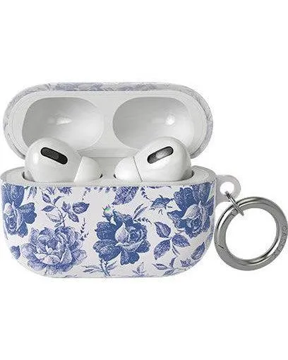 Rose to Fame | Blue & White Rose Floral AirPods Case
