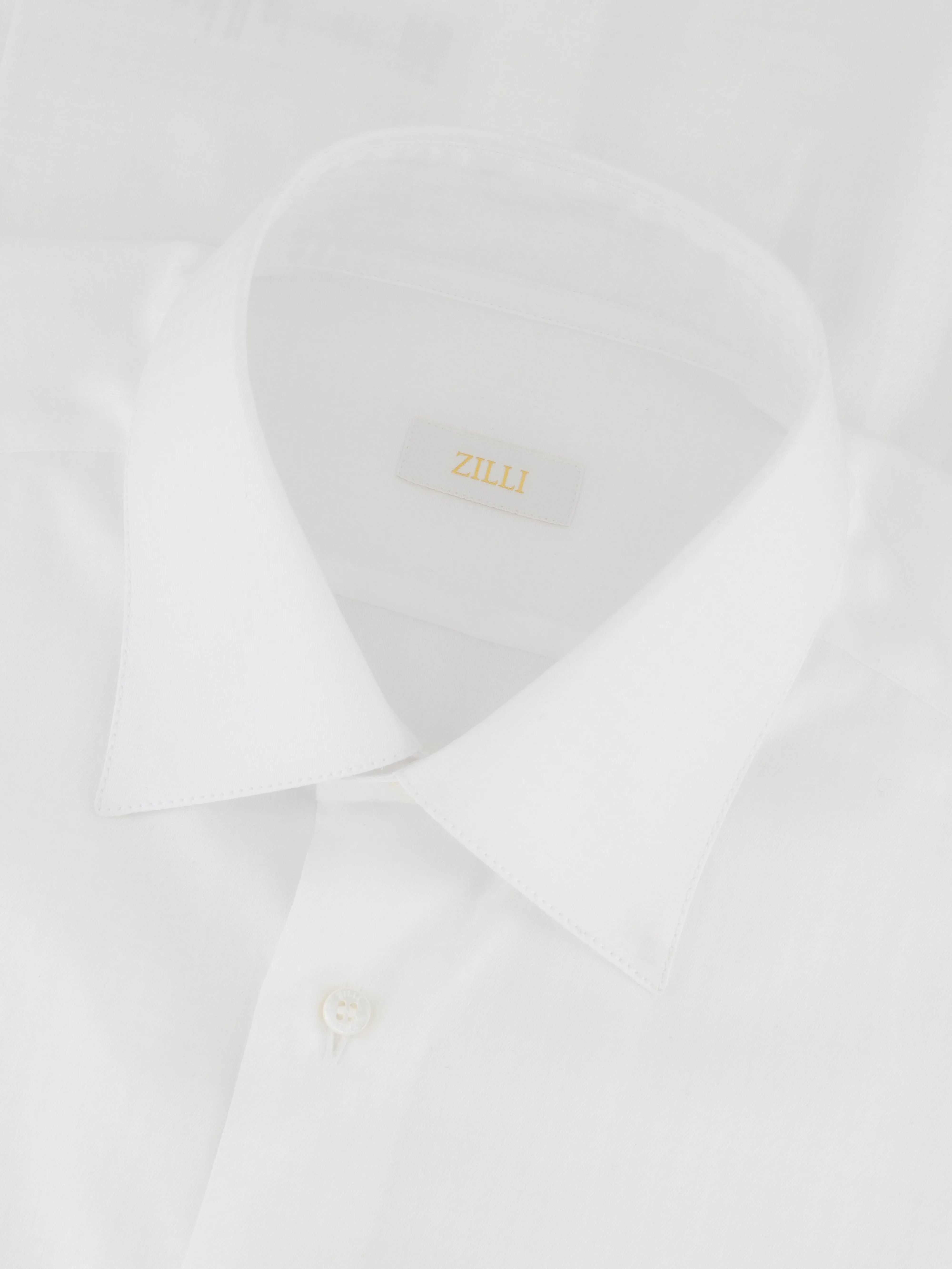 Shirt with Houndstooth Pattern White