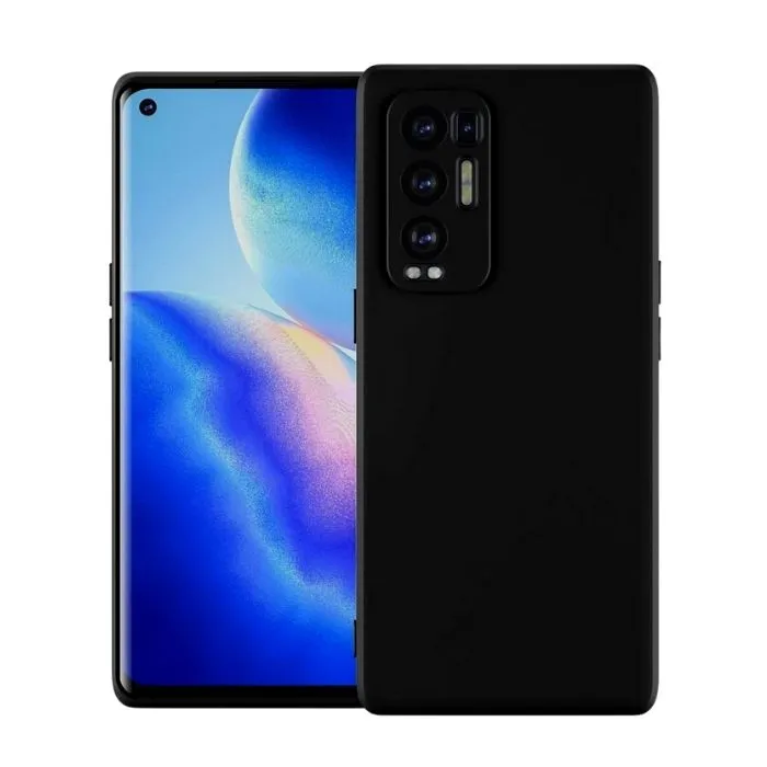 Silicone Case for Oppo Find X3 Pro - Black
