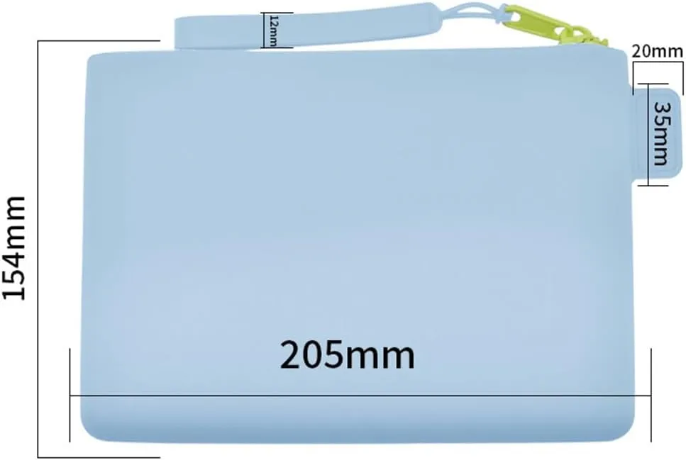 Silicone Small Makeup Bag Pouch for Purse, Small Cosmetic Travel Bag Zipper Pouch Waterproof Mini Coin Purse Portable Makeup Storage Bag Travel Toiletry Organizers Bag for Women Girls