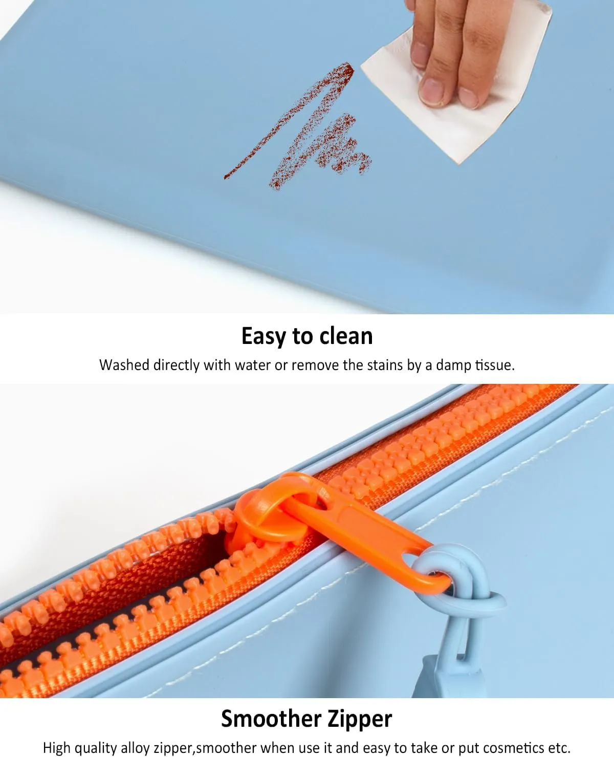 Silicone Small Makeup Bag Pouch for Purse, Small Cosmetic Travel Bag Zipper Pouch Waterproof Mini Coin Purse Portable Makeup Storage Bag Travel Toiletry Organizers Bag for Women Girls